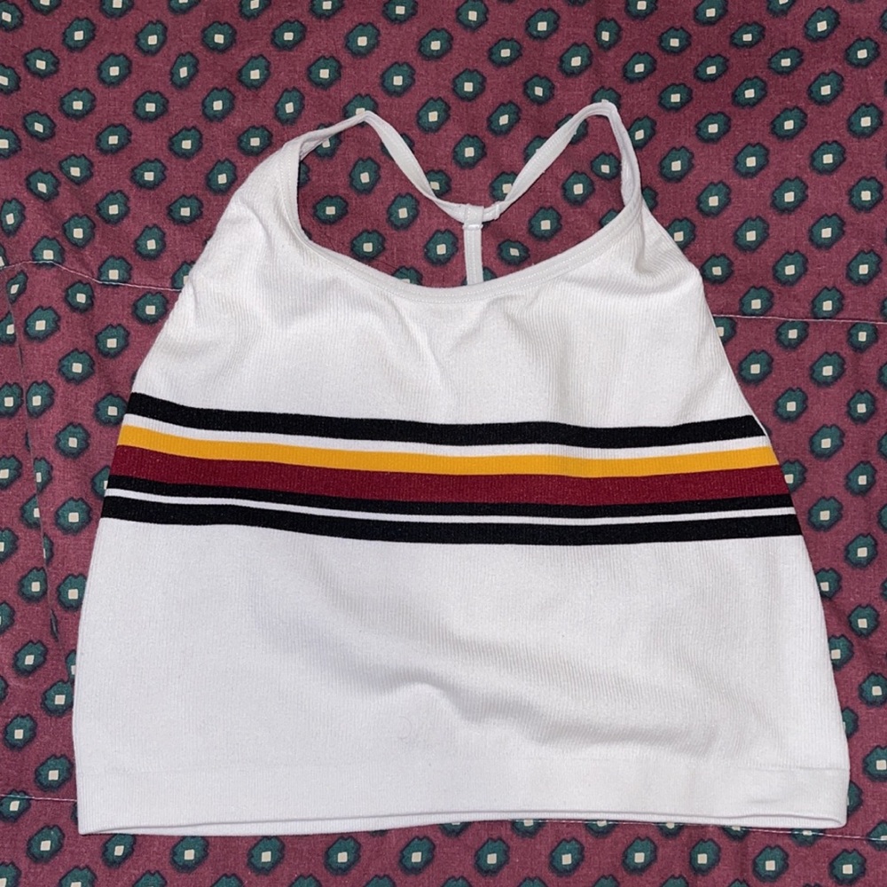 Racer back crop tank top